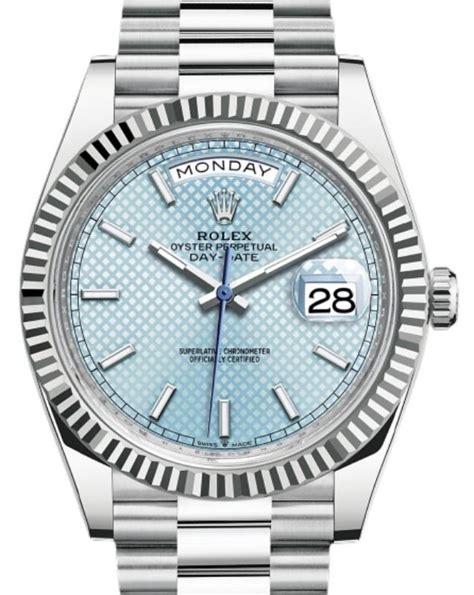 rolex day date president platinum ice blue